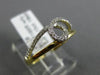 ESTATE .15CT DIAMOND 18KT WHITE & YELLOW GOLD 3D SEMI INFINITY LOVE KNOT RING