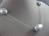 ESTATE LARGE & LONG SOUTH SEA PEARL 14KT WHITE GOLD BY THE YARD TIN TOP NECKLACE