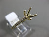 ESTATE .23CT DIAMOND 14KT YELLOW GOLD 3D FOUR PRONG SEMI MOUNT ENGAGEMENT RING