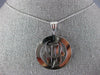 ESTATE LARGE 14KT WHITE GOLD 3D CLASSIC CHAI HAMSA FLOATING LUCKY PENDANT #1601