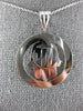 ESTATE LARGE 14KT WHITE GOLD 3D CLASSIC CHAI HAMSA FLOATING LUCKY PENDANT #1601