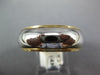 WIDE 14K WHITE & YELLOW GOLD 3D 7mm CLASSIC WEDDING ANNIVERSARY BAND RING #21806