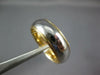 WIDE 14K WHITE & YELLOW GOLD 3D 7mm CLASSIC WEDDING ANNIVERSARY BAND RING #21806