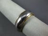 WIDE 14K WHITE & YELLOW GOLD 3D 7mm CLASSIC WEDDING ANNIVERSARY BAND RING #21806