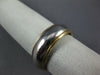 WIDE 14K WHITE & YELLOW GOLD 3D 7mm CLASSIC WEDDING ANNIVERSARY BAND RING #21806