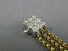 ESTATE WIDE .80CT DIAMOND 14KT TWO TONE GOLD ETOILE BY THE YARD TENNIS BRACELET