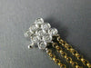 ESTATE WIDE .80CT DIAMOND 14KT TWO TONE GOLD ETOILE BY THE YARD TENNIS BRACELET