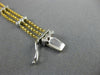 ESTATE WIDE .80CT DIAMOND 14KT TWO TONE GOLD ETOILE BY THE YARD TENNIS BRACELET