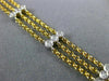 ESTATE WIDE .80CT DIAMOND 14KT TWO TONE GOLD ETOILE BY THE YARD TENNIS BRACELET