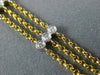 ESTATE WIDE .80CT DIAMOND 14KT TWO TONE GOLD ETOILE BY THE YARD TENNIS BRACELET