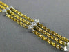 ESTATE WIDE .80CT DIAMOND 14KT TWO TONE GOLD ETOILE BY THE YARD TENNIS BRACELET