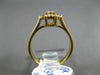 ESTATE WIDE .50CT ROUND DIAMOND 14K YELLOW GOLD CLASSIC 7 STONE FLOWER LOVE RING