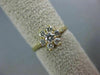 ESTATE WIDE .50CT ROUND DIAMOND 14K YELLOW GOLD CLASSIC 7 STONE FLOWER LOVE RING