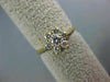 ESTATE WIDE .50CT ROUND DIAMOND 14K YELLOW GOLD CLASSIC 7 STONE FLOWER LOVE RING