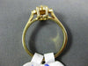 ESTATE WIDE .50CT ROUND DIAMOND 14K YELLOW GOLD CLASSIC 7 STONE FLOWER LOVE RING