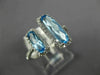 ESTATE WIDE 2.71CT DIAMOND & AAA BLUE TOPAZ 14KT WHITE GOLD 3D FUN LOVE RING