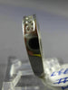 ESTATE WIDE .45CT ROUND CUT DIAMOND 18KT WHITE GOLD 3D CHANNEL ANNIVERSARY RING