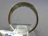 ESTATE WIDE .45CT ROUND CUT DIAMOND 18KT WHITE GOLD 3D CHANNEL ANNIVERSARY RING