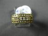 ESTATE WIDE .50CT ROUND CUT DIAMOND 18KT YELLOW GOLD 3D CHANNEL ANNIVERSARY RING
