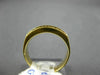 ESTATE WIDE .50CT ROUND CUT DIAMOND 18KT YELLOW GOLD 3D CHANNEL ANNIVERSARY RING