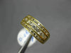 ESTATE WIDE .50CT ROUND CUT DIAMOND 18KT YELLOW GOLD 3D CHANNEL ANNIVERSARY RING