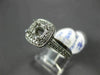 ESTATE WIDE .42CT DIAMOND 14KT WHITE GOLD MILGRAIN SEMI MOUNT ENGAGEMENT RING