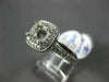 ESTATE WIDE .42CT DIAMOND 14KT WHITE GOLD MILGRAIN SEMI MOUNT ENGAGEMENT RING