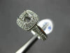 ESTATE WIDE .42CT DIAMOND 14KT WHITE GOLD MILGRAIN SEMI MOUNT ENGAGEMENT RING