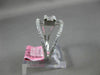 ESTATE WIDE .49CT DIAMOND 18KT WHITE GOLD CLASSIC SQUARE CLUSTER FRIENDSHIP RING