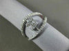 ESTATE WIDE .49CT DIAMOND 18KT WHITE GOLD CLASSIC SQUARE CLUSTER FRIENDSHIP RING