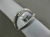ESTATE WIDE .49CT DIAMOND 18KT WHITE GOLD CLASSIC SQUARE CLUSTER FRIENDSHIP RING