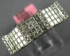 WIDE .90CT DIAMOND 18K WHITE GOLD 3D ROUND & PRINCESS INVISIBLE ANNIVERSARY RING