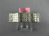 WIDE .90CT DIAMOND 18K WHITE GOLD 3D ROUND & PRINCESS INVISIBLE ANNIVERSARY RING