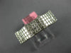WIDE .90CT DIAMOND 18K WHITE GOLD 3D ROUND & PRINCESS INVISIBLE ANNIVERSARY RING
