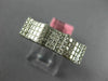 WIDE .90CT DIAMOND 18K WHITE GOLD 3D ROUND & PRINCESS INVISIBLE ANNIVERSARY RING