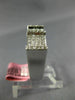 WIDE .90CT DIAMOND 18K WHITE GOLD 3D ROUND & PRINCESS INVISIBLE ANNIVERSARY RING