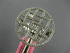 ESTATE LARGE .66CT DIAMOND 18KT WHITE GOLD ROUND AND BAGUETTE CIRCULAR FUN RING