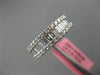 ESTATE WIDE 1.04CT ROUND BAGUETTE DIAMOND 18KT WHITE GOLD SEMI ETERNITY RING 6mm