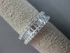 ESTATE WIDE 1.04CT ROUND BAGUETTE DIAMOND 18KT WHITE GOLD SEMI ETERNITY RING 6mm