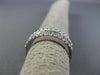 ESTATE WIDE 1.04CT ROUND BAGUETTE DIAMOND 18KT WHITE GOLD SEMI ETERNITY RING 6mm