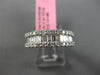 ESTATE WIDE 1.04CT ROUND BAGUETTE DIAMOND 18KT WHITE GOLD SEMI ETERNITY RING 6mm