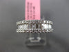 ESTATE WIDE 1.04CT ROUND BAGUETTE DIAMOND 18KT WHITE GOLD SEMI ETERNITY RING 6mm