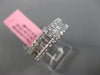 ESTATE WIDE 1.04CT ROUND BAGUETTE DIAMOND 18KT WHITE GOLD SEMI ETERNITY RING 6mm