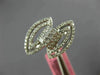 ESTATE WIDE .89CT DIAMOND 18K WHITE GOLD MULTI ROW MARQUISE SHAPE LOVE KNOT RING