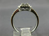 LARGE .62CT DIAMOND 18KT WHITE GOLD 3D ROUND & BAGUETTE SQUARE ANNIVERSARY RING