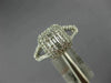 LARGE .62CT DIAMOND 18KT WHITE GOLD 3D ROUND & BAGUETTE SQUARE ANNIVERSARY RING