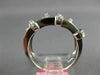 WIDE 1.39CT DIAMOND 18K WHITE GOLD ROUND & BAGUETTE CRISS CROSS ANNIVERSARY RING