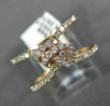 ESTATE WIDE .50CT ROUND CUT DIAMOND 18KT ROSE GOLD 3D CLASSIC LOVE KNOT FUN RING