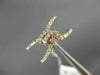 ESTATE WIDE .50CT ROUND CUT DIAMOND 18KT ROSE GOLD 3D CLASSIC LOVE KNOT FUN RING