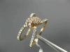 ESTATE WIDE .50CT ROUND CUT DIAMOND 18KT ROSE GOLD 3D CLASSIC LOVE KNOT FUN RING